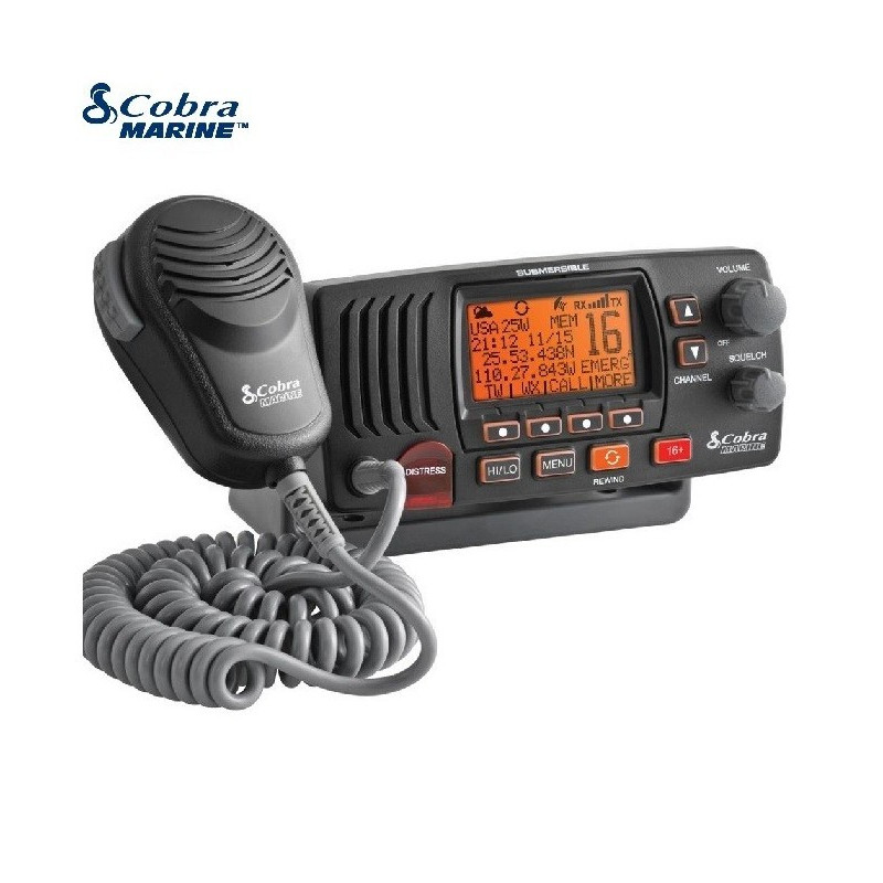 Emisora Cobra Marine VHF Fija MR F77B